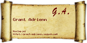 Grant Adrienn névjegykártya