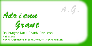 adrienn grant business card
